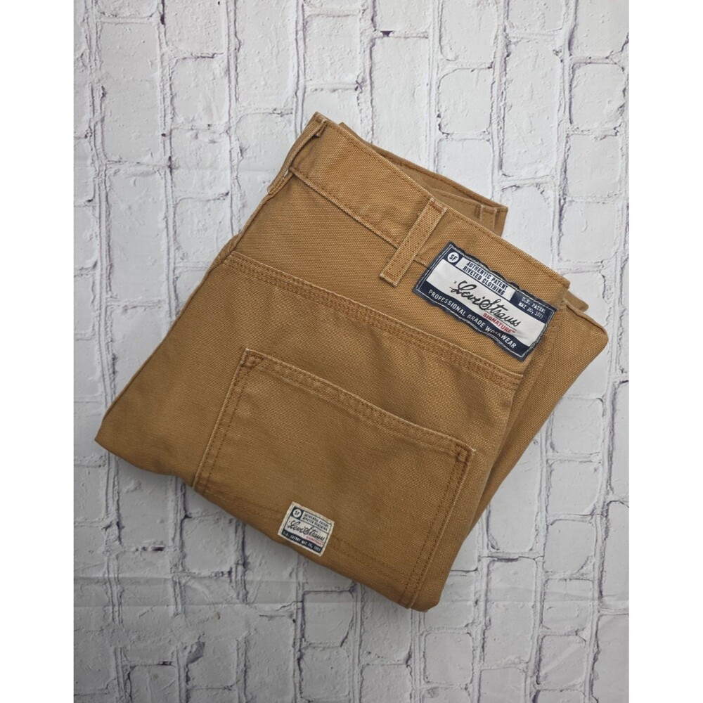 Levi Strauss Workwear Fit Carpenter Pants 42x32 Duck Heavy Canvas Straight NWOT